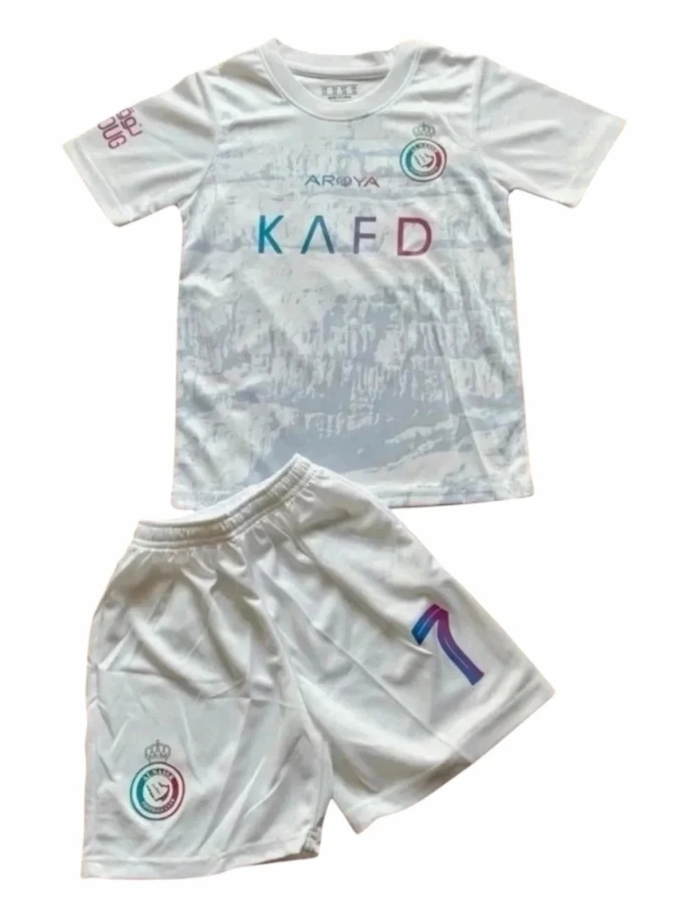✔️soldCristiano Ronaldo Soccer Set Al Nassr White Sz L NWT